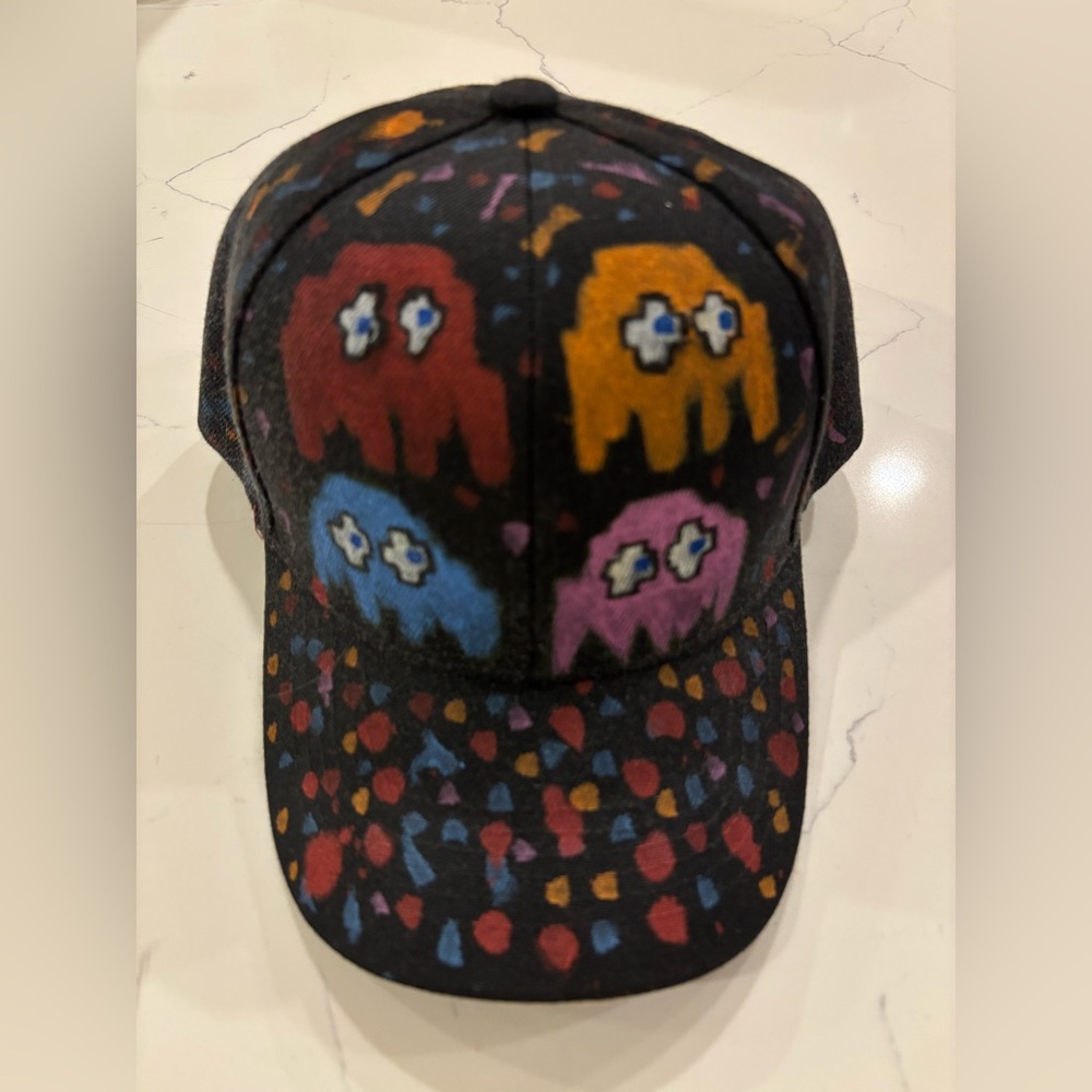 Custom One of a Kind Pac-Man Ghosts Hat Blinky Pinky Inky Clyde 1/1 • Adjustable